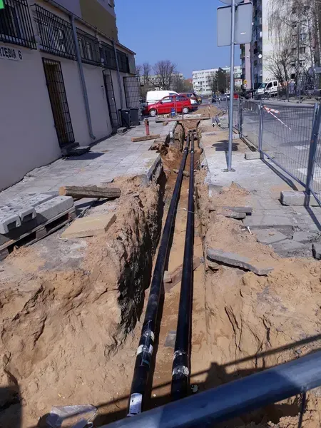 Spawanie rur stalowych sieci ciepłowniczej